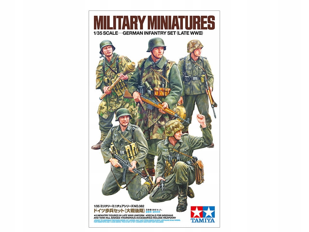 Německý pěchotní set (konec druhé 1:35 Tamiya 35382