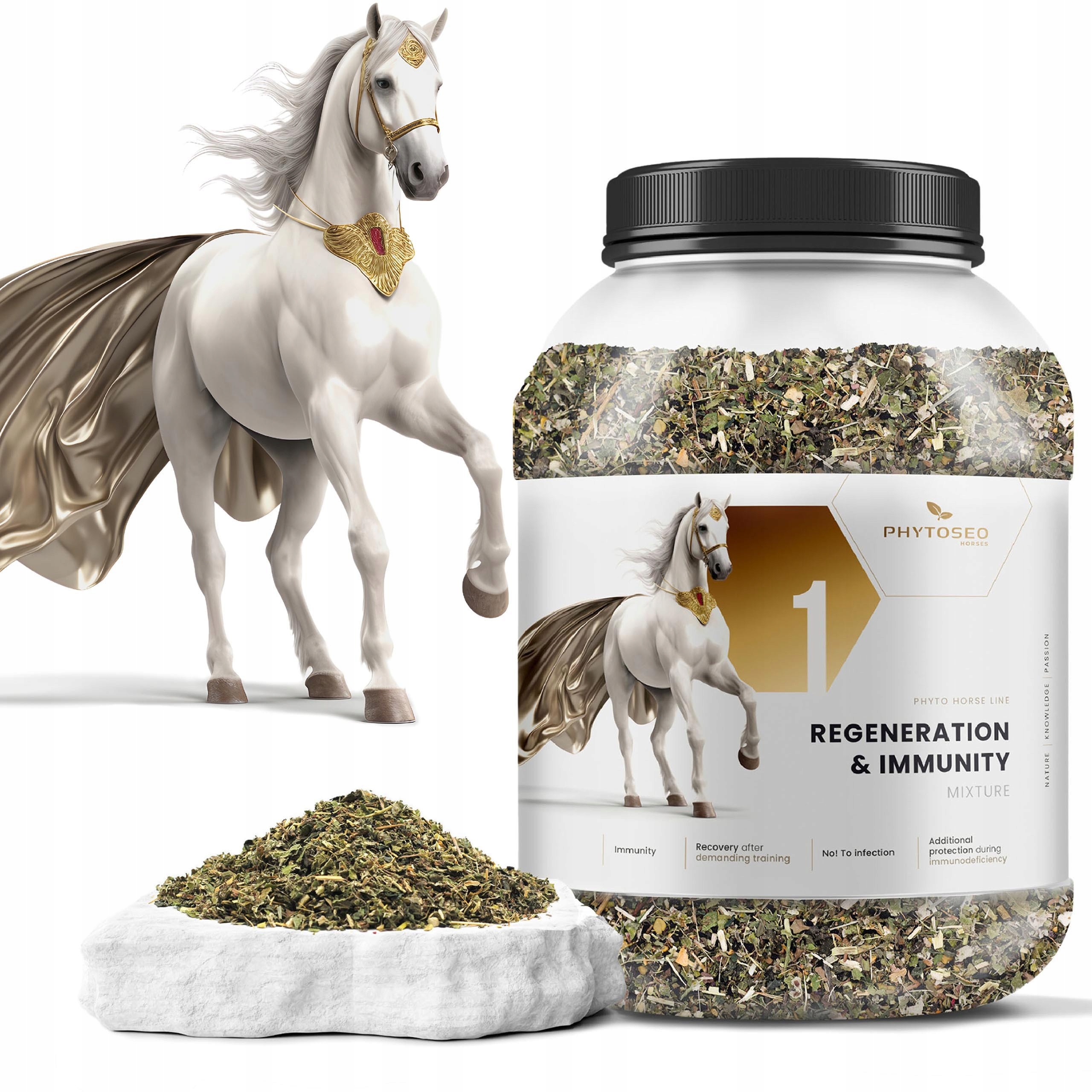 Phytoseo bylinná směs Phyto Horse 1 regenerace a imunita 1,4 kg