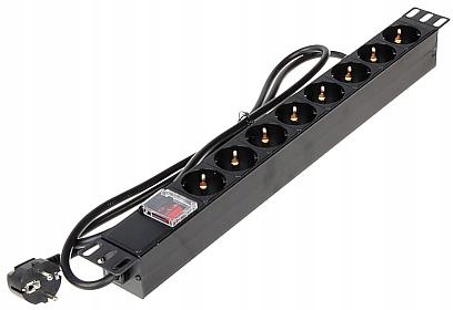Zásuvková lišta 8 zásuvek PD-8/RACK-N