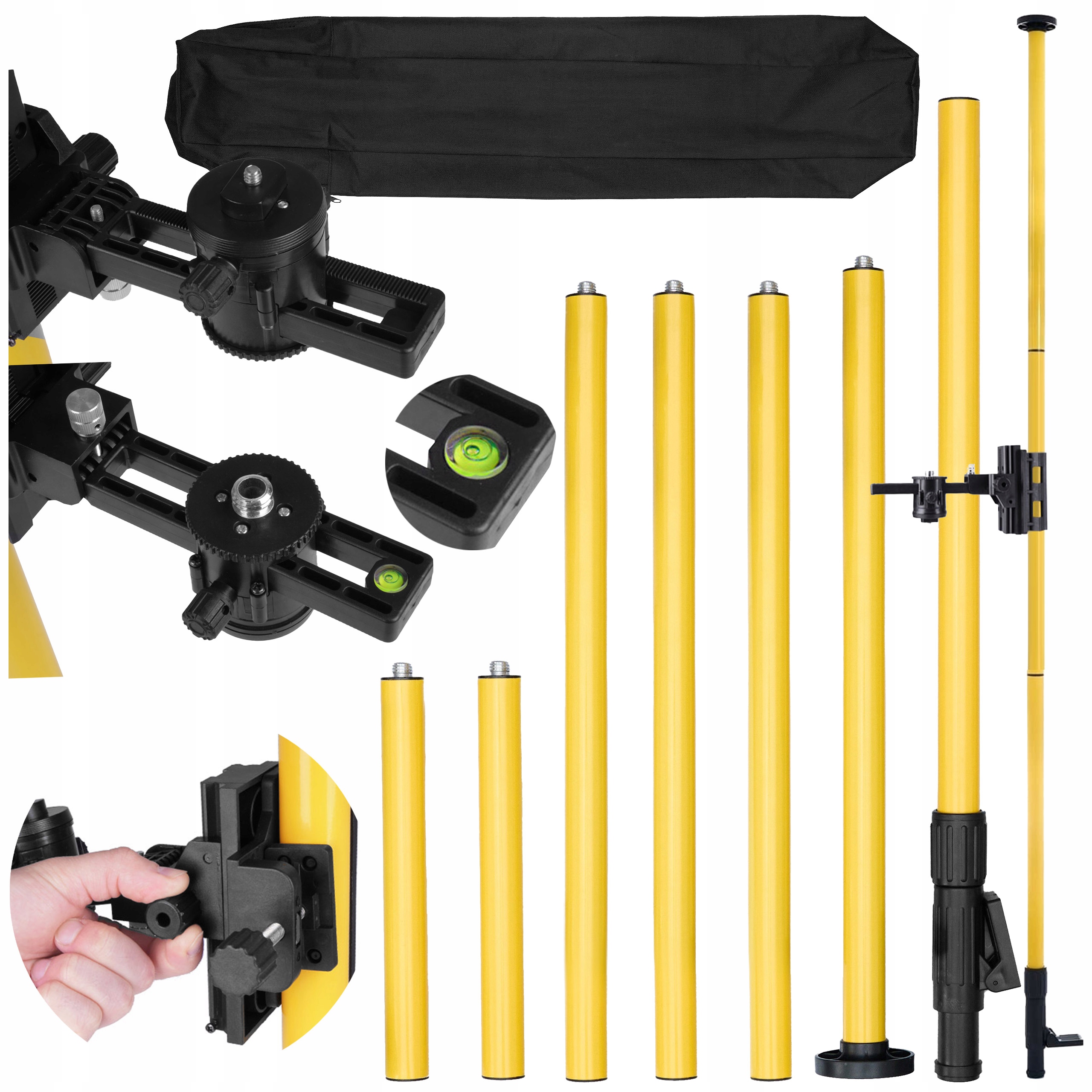 Rozpěrný Stativ, Tyč Pro Laserovou Vodováhu, Laser 72 420 CM Deko