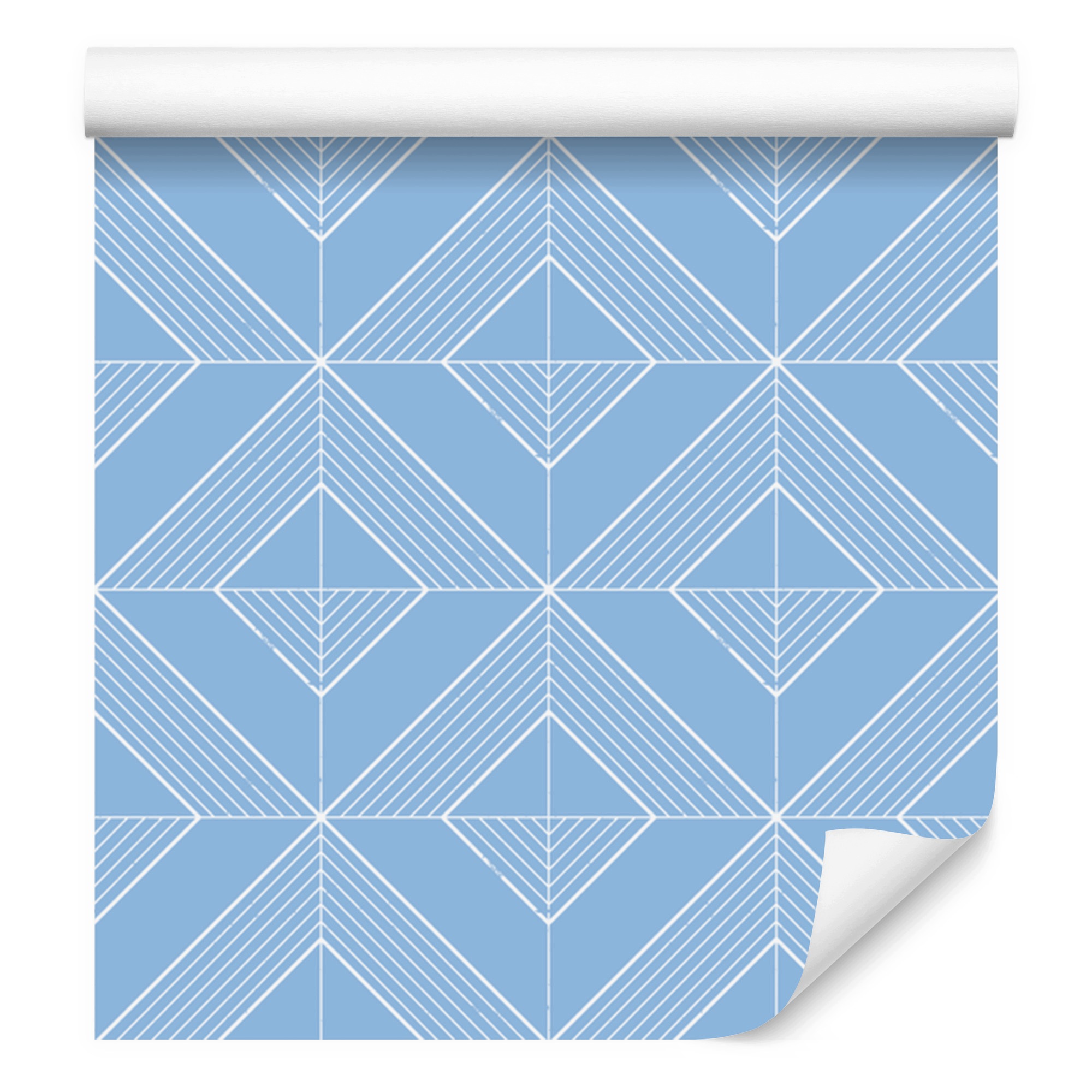 Tapeta Geometrické kosočtverce lazura, střed lazura 50x1000 cm