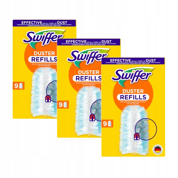 Swiffer Duster Wkłady wymienne do miotełki do kurzu 3x9 sztuk refill zapas