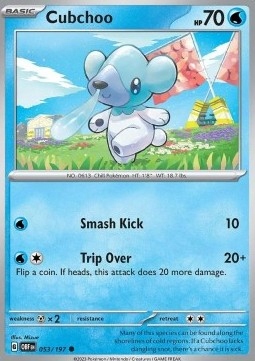 Karty Pokemon (obf 053) Cubchoo