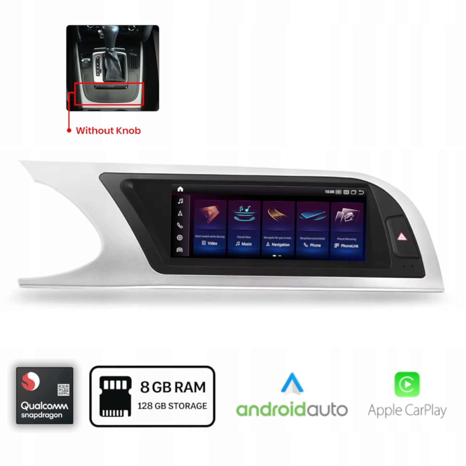 Rádio pre Audi A5 8T (2008-2017) Android Carplay Qualcomm 8+128 Gb