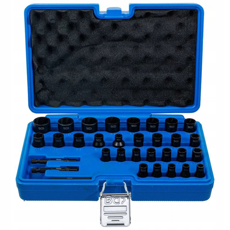 Sada spirálových nástrčných klíčů 6,3 mm (1/4") 10 mm (3/8"), 32 ks