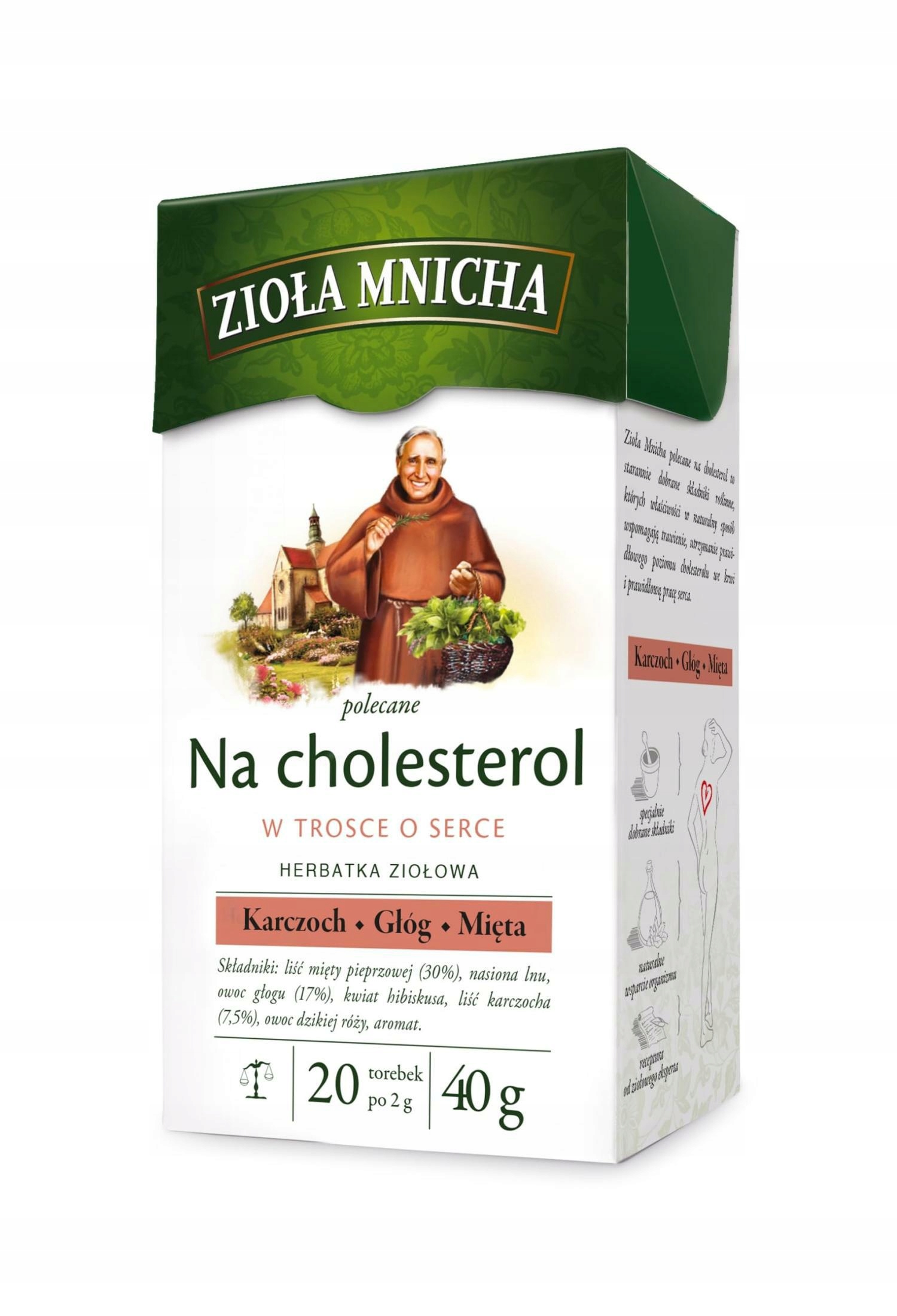 12 Sztuk Big Active Zioła Mnicha Na Cholesterol 20TB