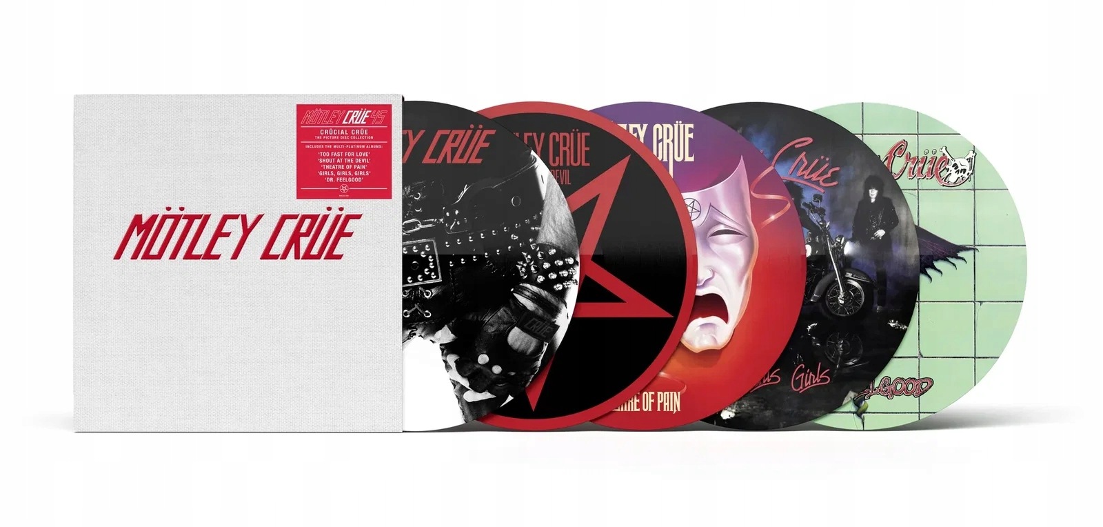 Mötley Crüe Crücial Crüe, limitovaný box set 5 Lp, Picture Disc