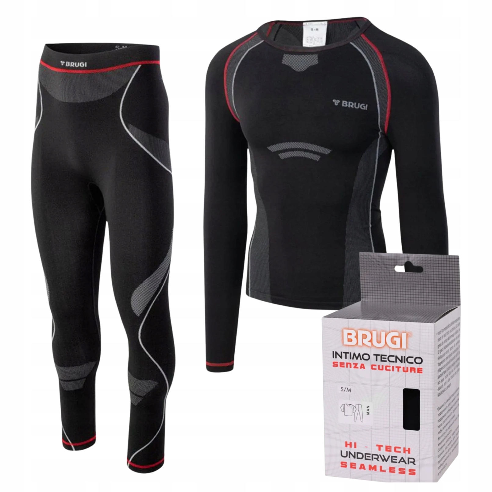 Pánské Termoaktivní Spodní Prádlo Brugi Komplet Horní Část Spodní Termo Na Zimu