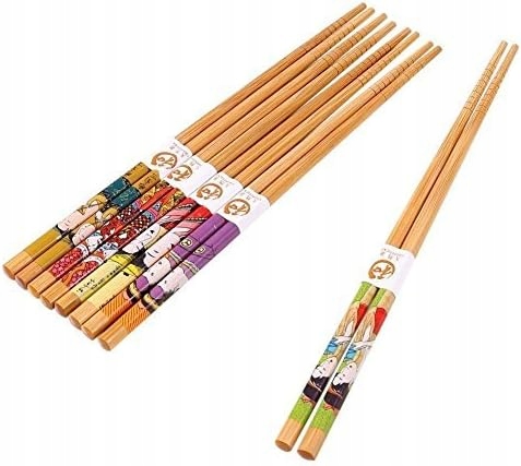 Bambusové Tyčinky Na Sushi 5 Párů Jako Dárek, Černé Pouzdro