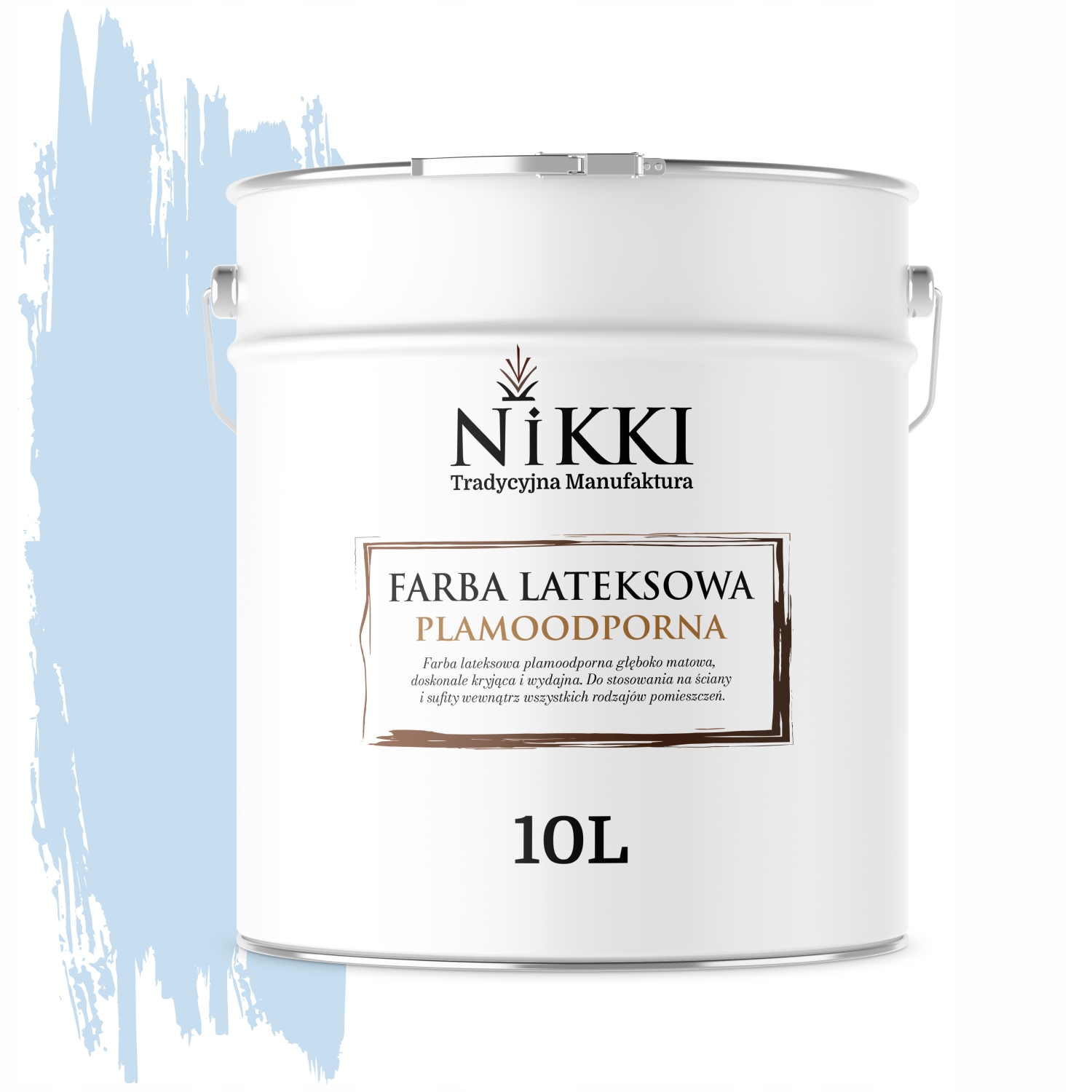 Latexová Farba Odolná Voči Škvrnám Farba Modrá H0169 10L Matná Na Steny