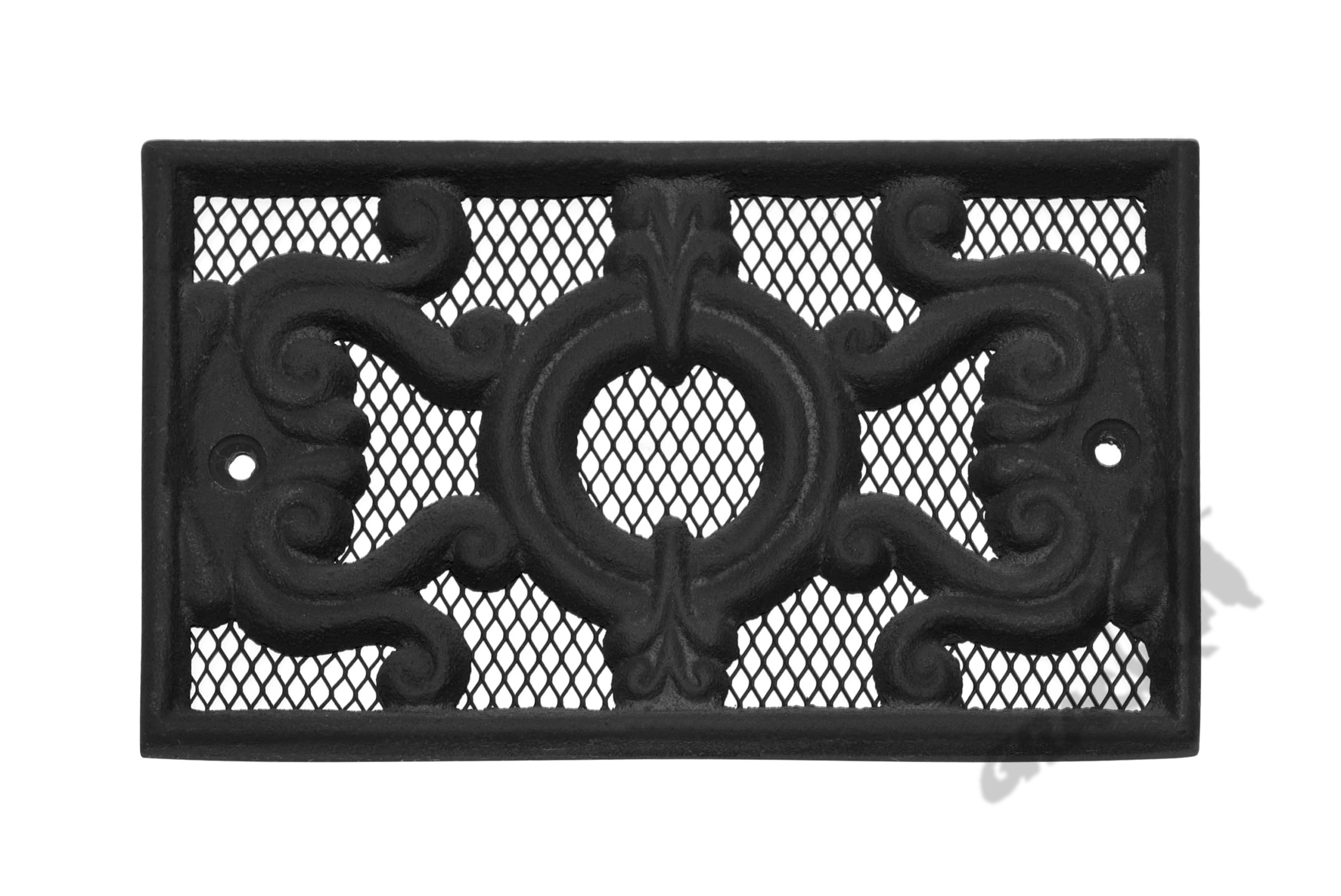 Kratka Wentylacyjna Nr 02 Prostokąt Mała Żeliwna Retro