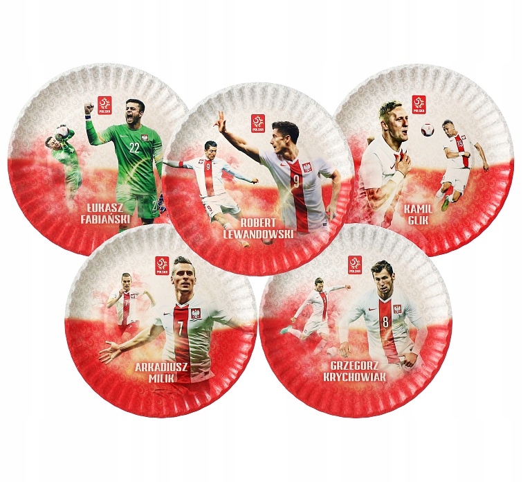 

Talerzyki urodzinowe Reprezentacja Polski 6 szt