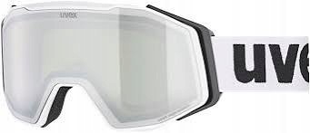Gogle Uvex Gravity Fm white mat mirror silver