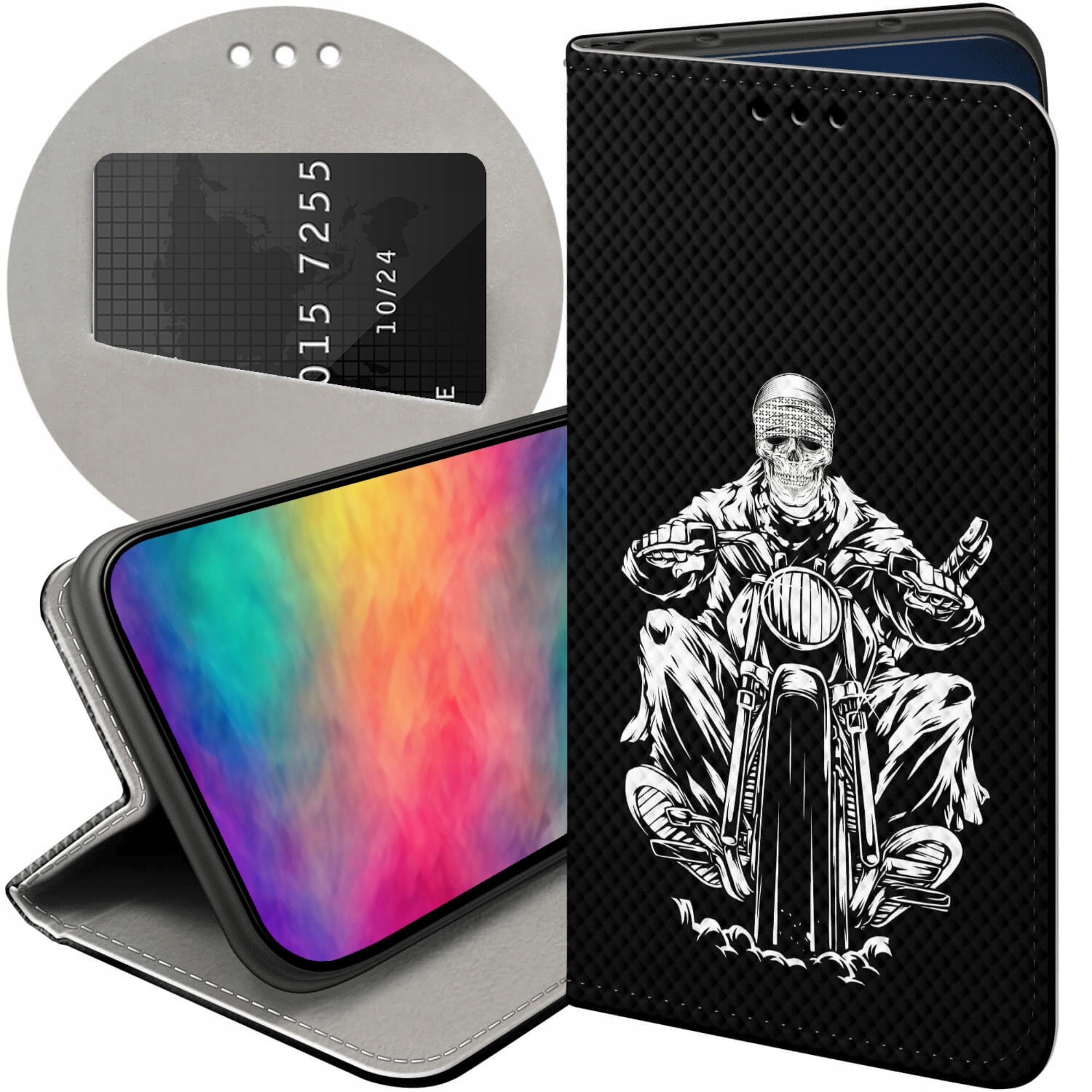 Etui Z Klapką Do Iphone 14 Pro Motocykle Motor Motorower Futerał Case