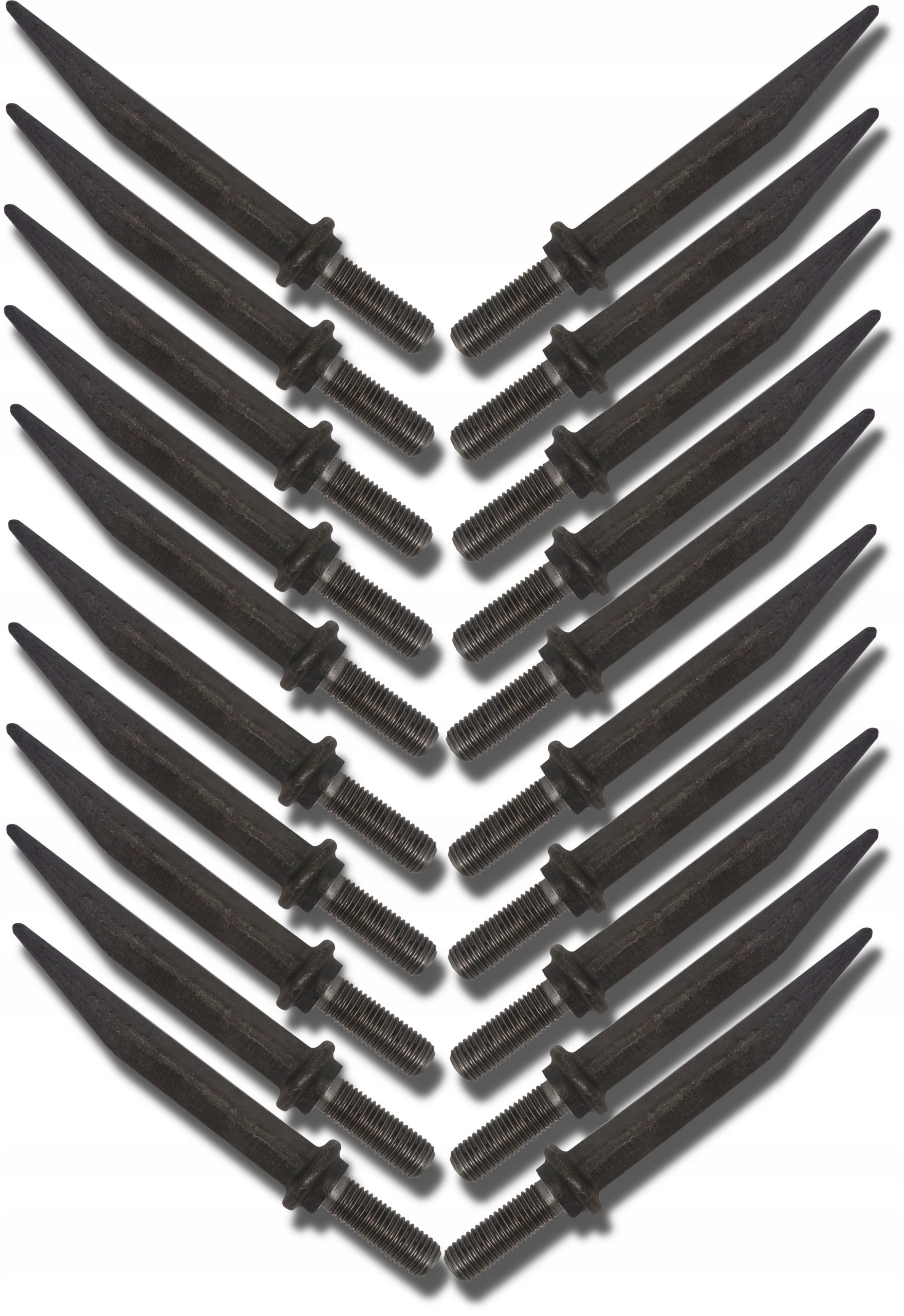 20x Zub Polní Brány Rovný 16x170 Závit M16