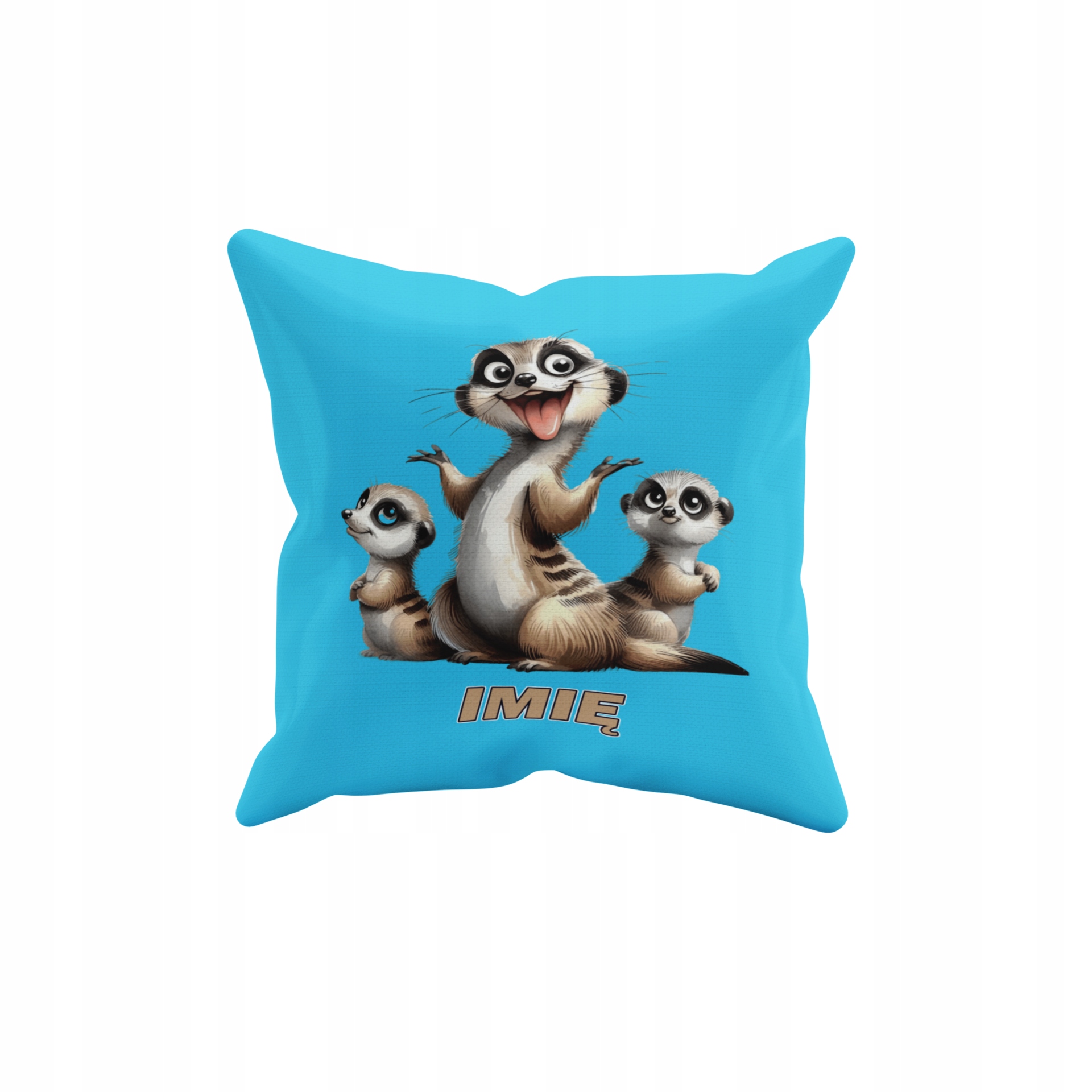 POSZEWKA NA PODUSZKĘ JAŚKA DO PRZEDSZKOLA SURYKATKI + IMIĘ GRATIS Waga produktu z opakowaniem jednostkowym 0.5 kg