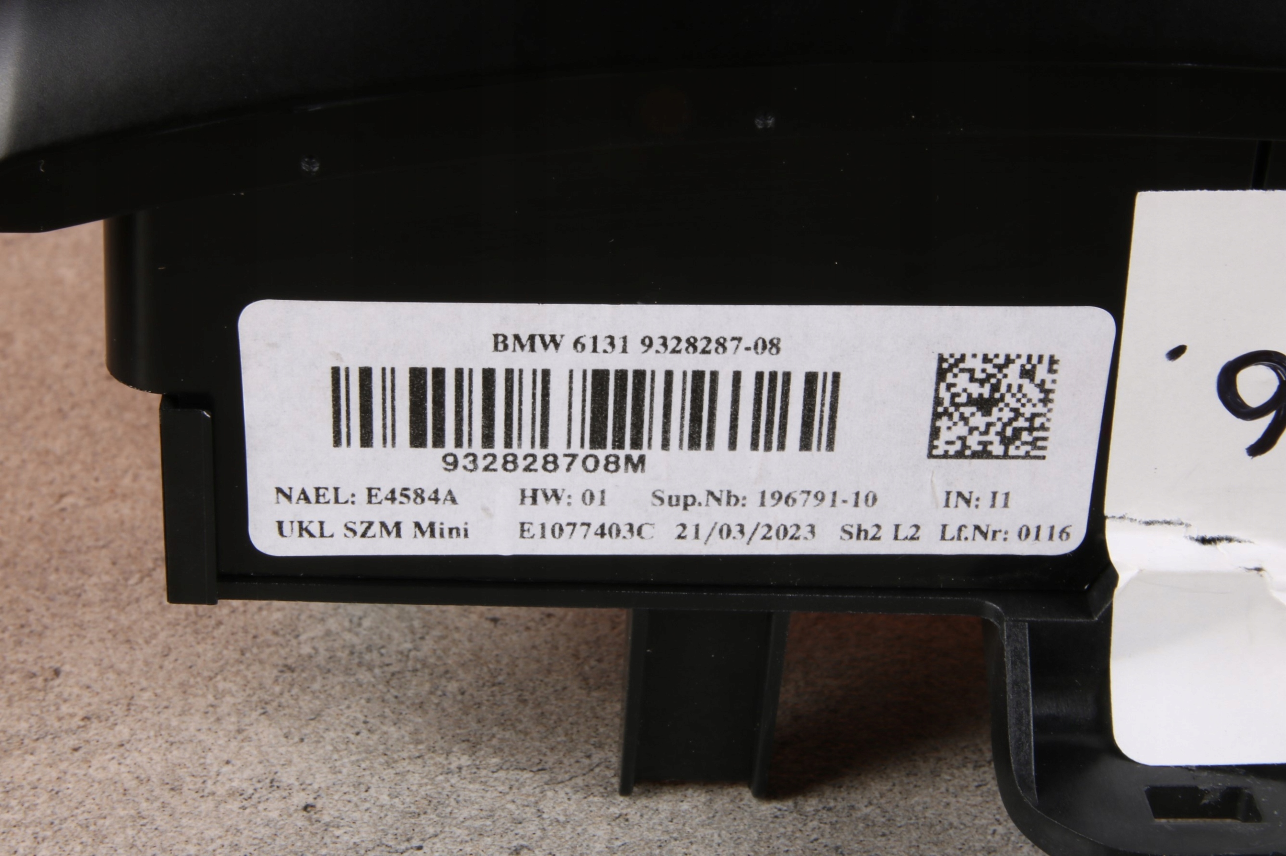 MINI F55 F56 F57 PANEL switch switch START STOP SST MSA DTC 9328287
