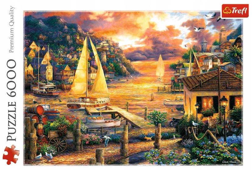 PUZZLE 6000 ŁAPIĄC SNY GÓRY ZATOKA ZACHÓD SŁOŃCA Rodzaj 2D
