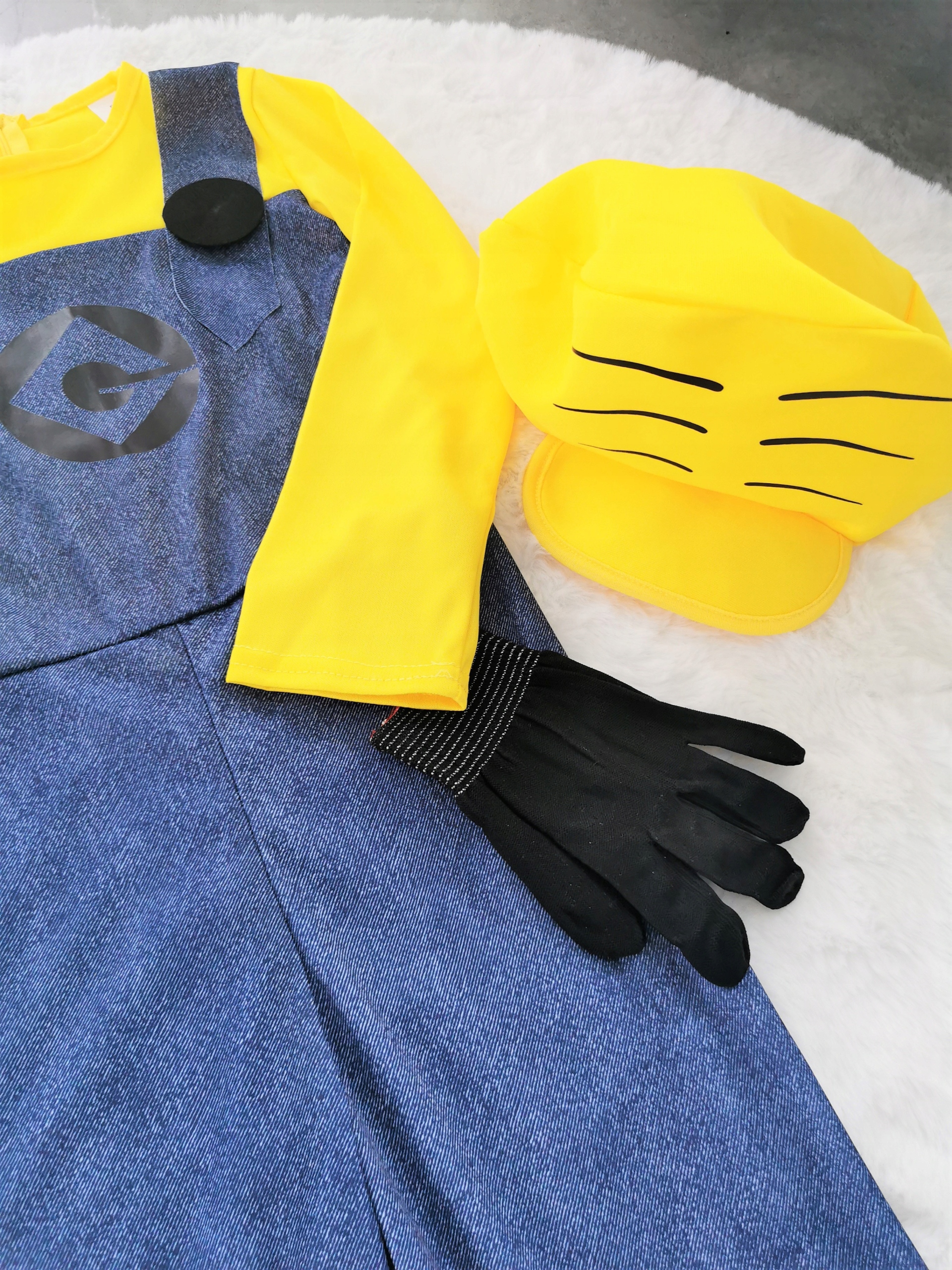 KOSTIUM strój PRZEBRANIE MINIONEK gogle MINIONKI Płeć Uniseks