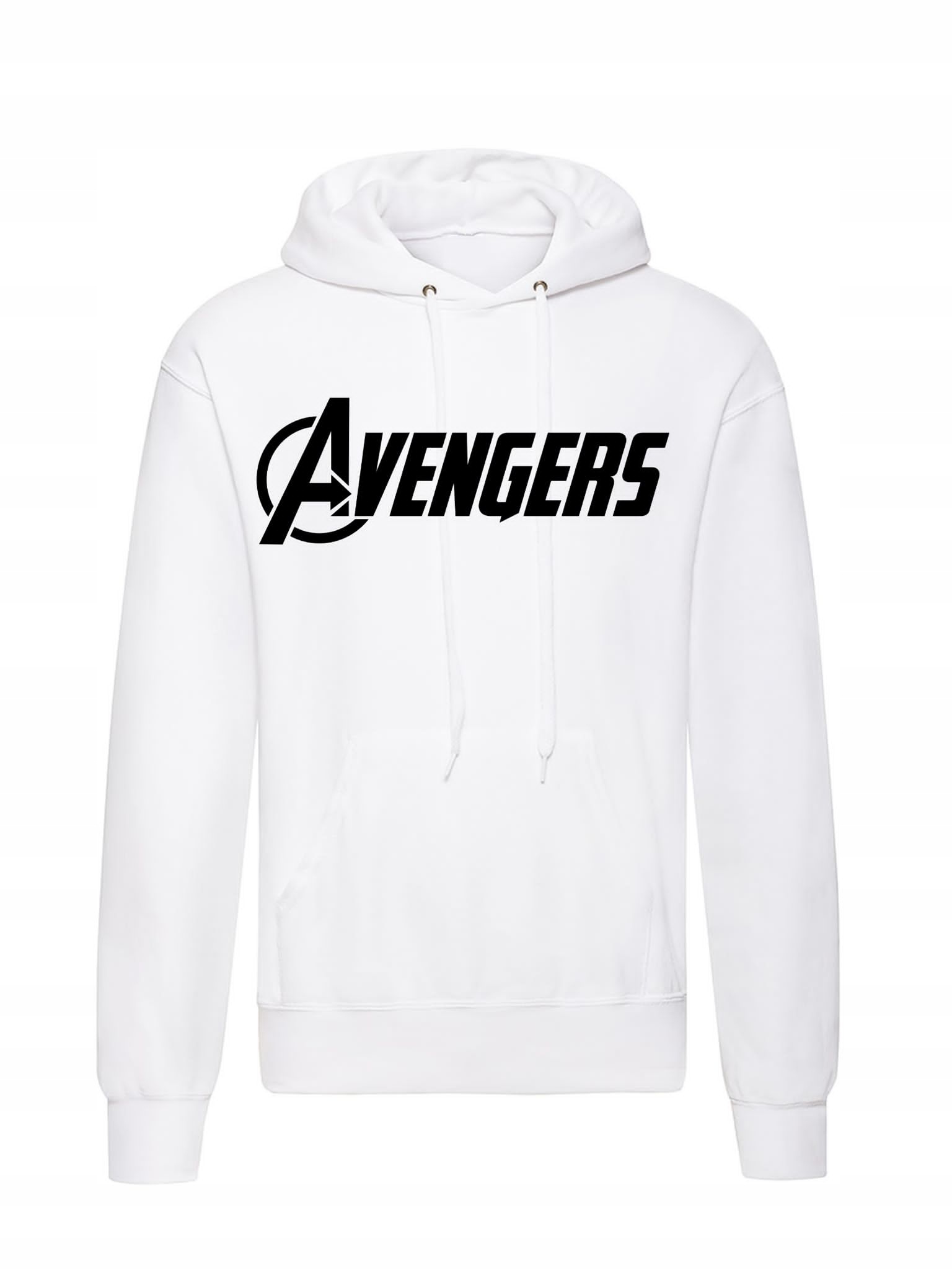 

Bluza Męska Biała Avengers Bawełniana Z Kapturem S
