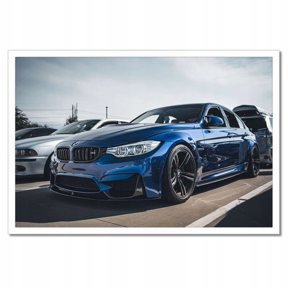 Plakáty v rámu 60x40 Modré Bmw M3 Auto