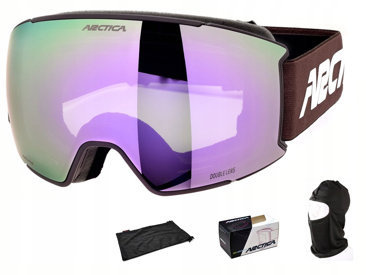 Lyžařské brýle Arctica G-121B s vyměnitelným sklem na magnet anti-fog revo