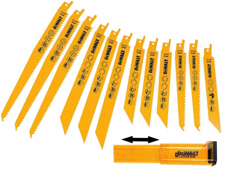 

Brzeszczoty zestaw drewno/metal DeWALT DT2445