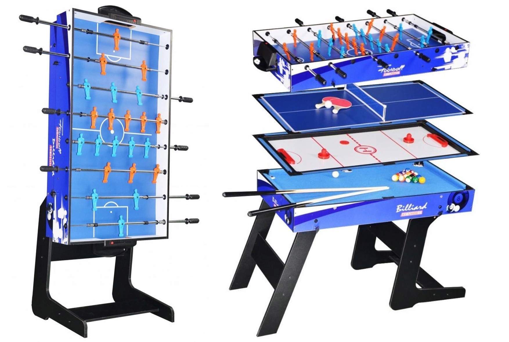 Stół do Gier 4w1 Piłkarzyki Cymbergaj Ping Pong Bilard