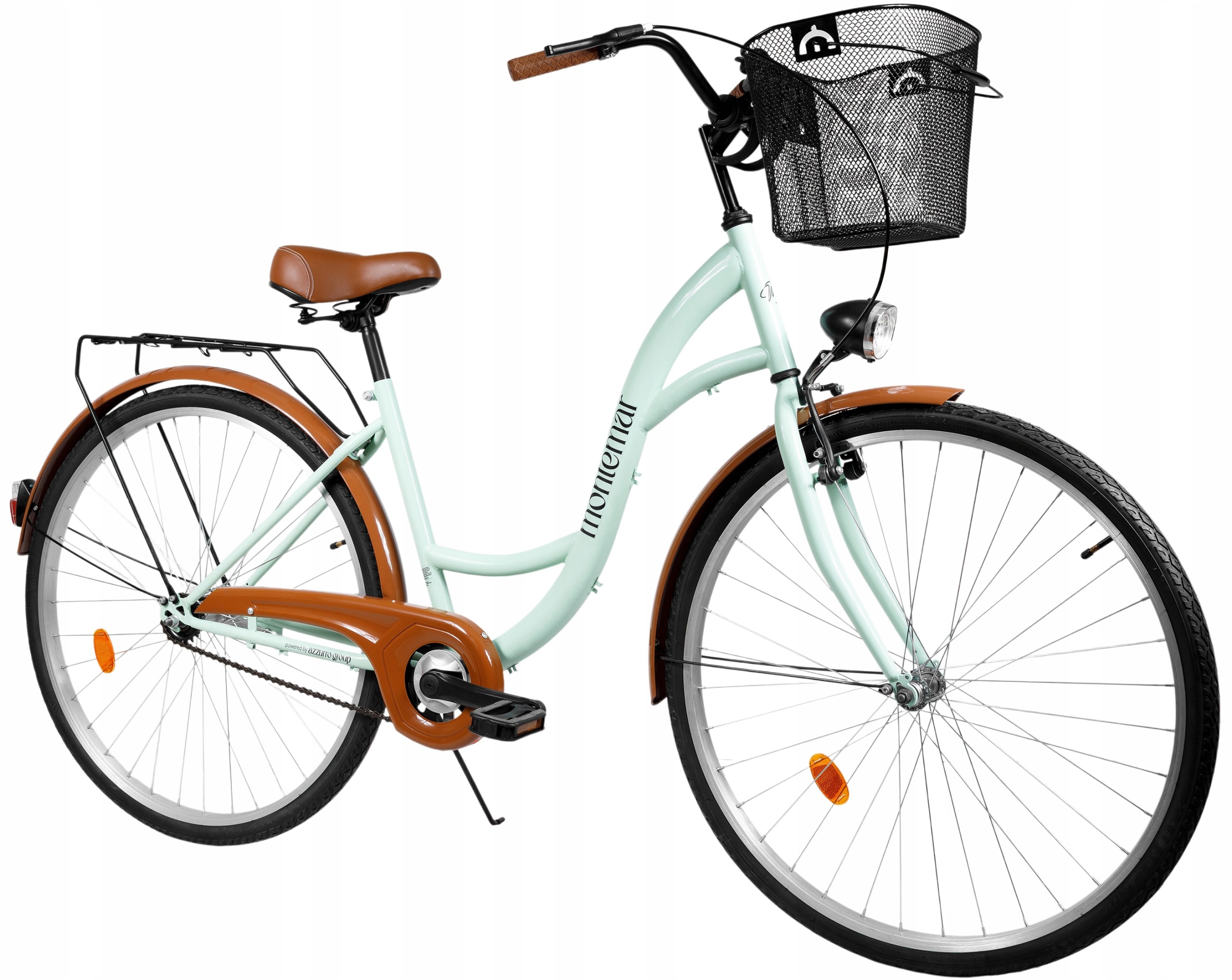 Rower miejski Montemar damka 28 cali damski retro miętowy