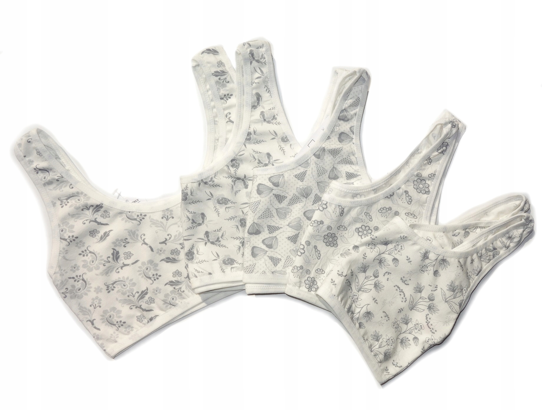 

Top Dziewczęcy 3 Pack Stanik Wzorek Zestaw 152