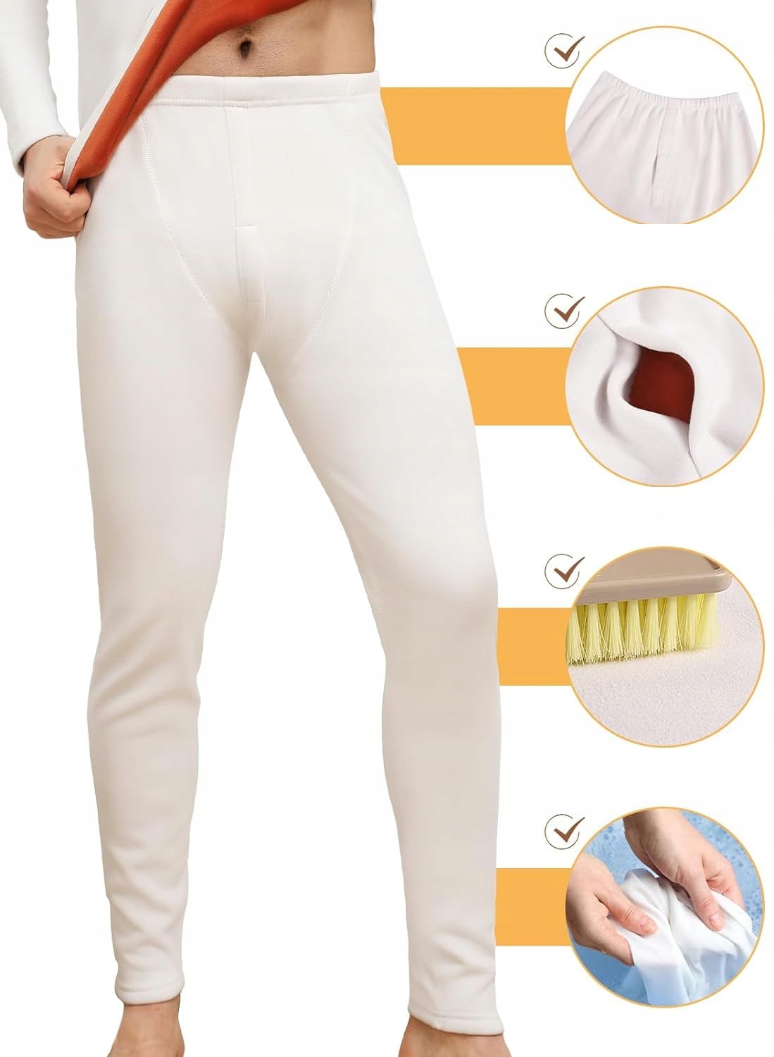 BIELIZNA TERMICZNA z podszewką z polaru MĘSKA KOMPLET DWUCZĘŚCIOWY roz XL Kolekcja heekpek JQT