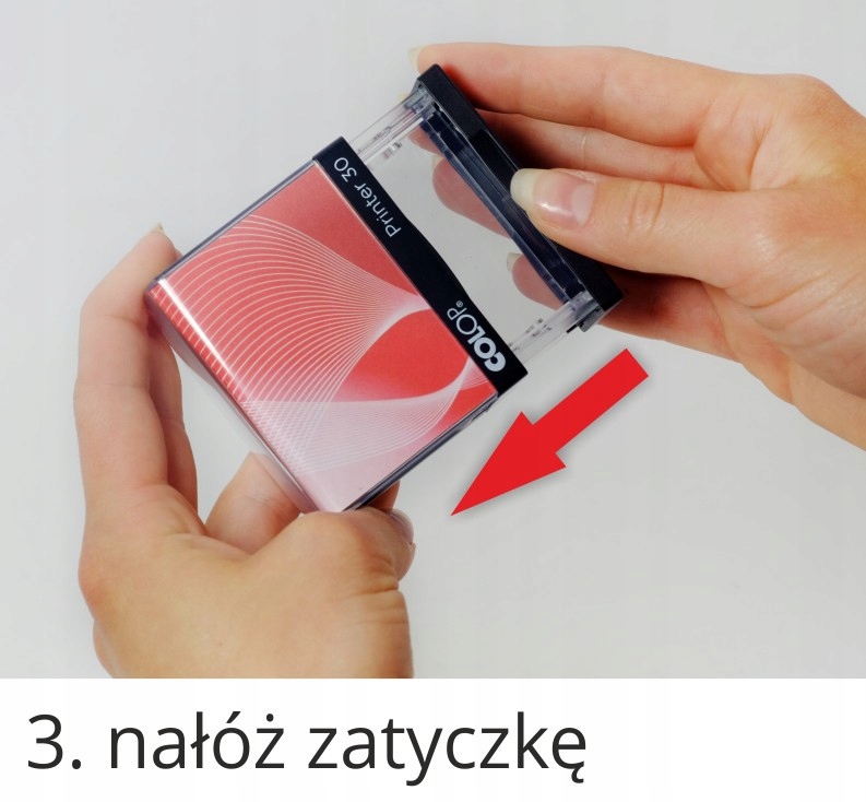 WPŁYNĘŁO DNIA pieczątka automatyczna SMART Rodzaj elementu stemplującego Gumka laserowa