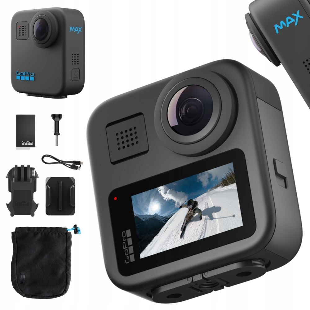 Kamera Sportowa Gopro Max 360 4K Uhd 30FPS Sferyczna 5,6K Wifi Bluetooth