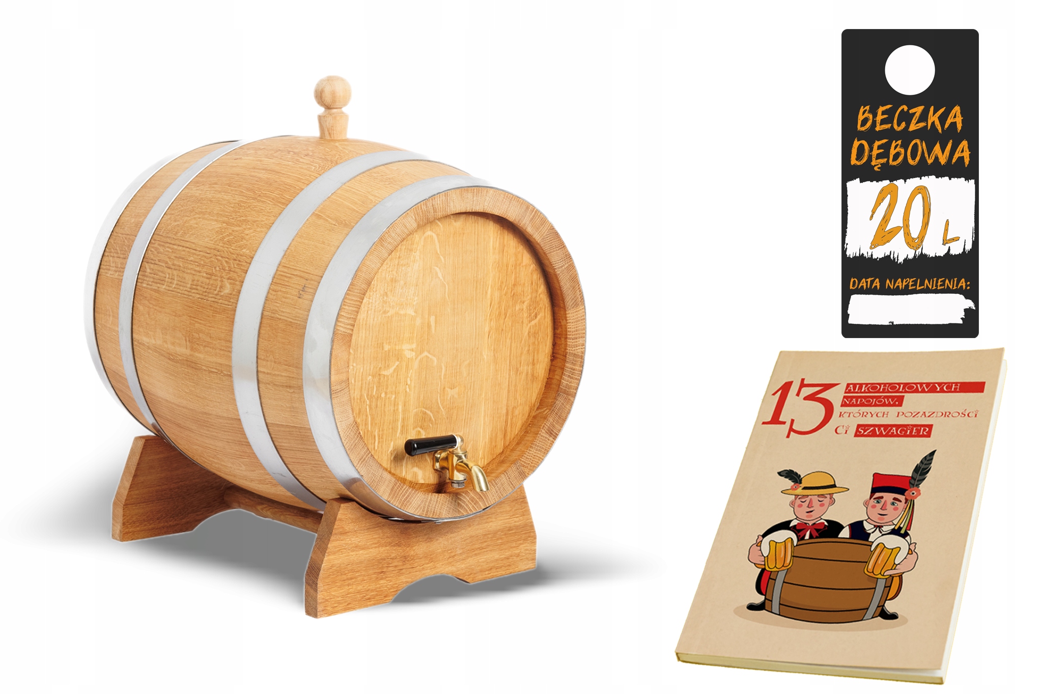 20litrový dubový sud na whisky, sójové víno likéry dárek (s certifikátem Pzh)