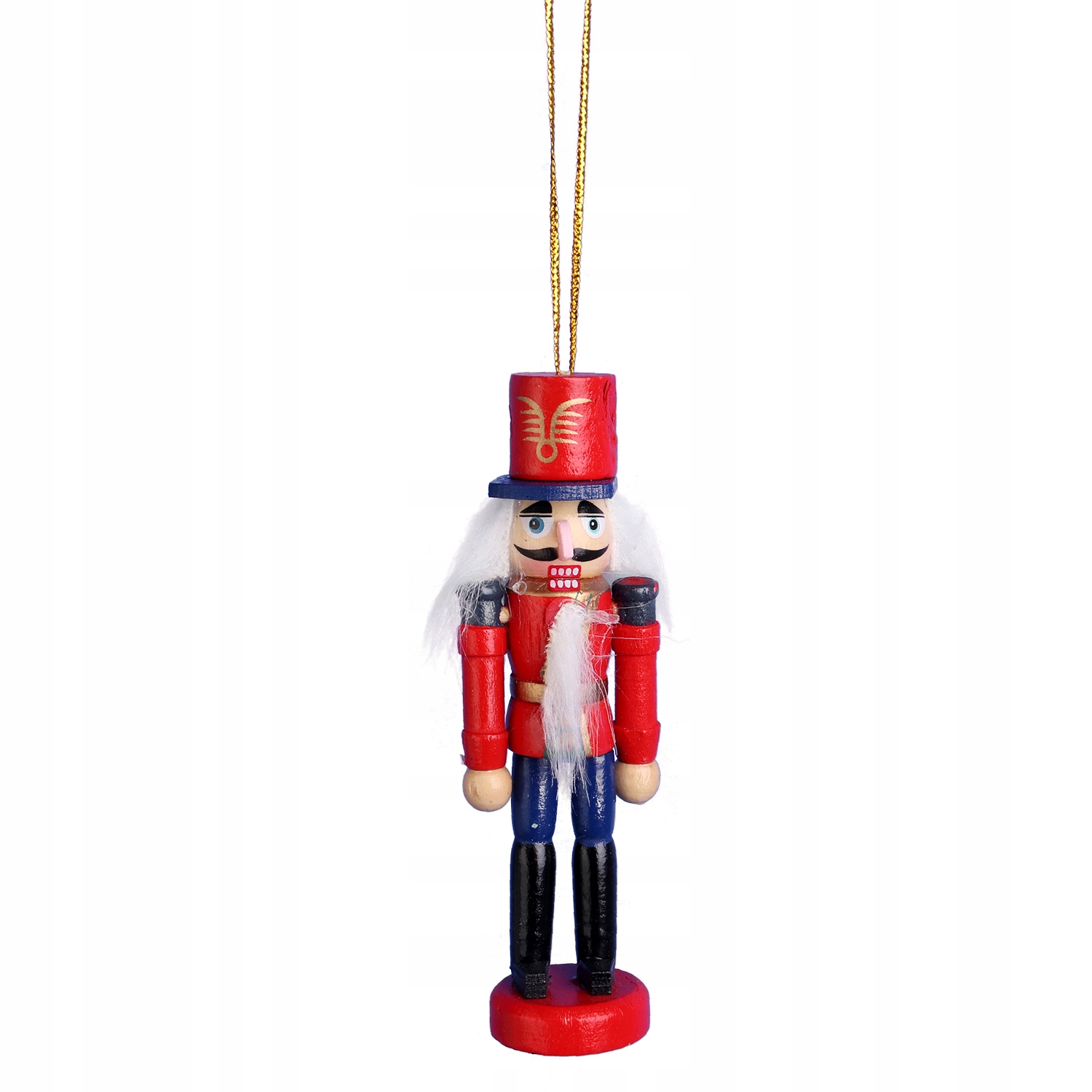 DZIADEK DO ORZECHOW FIGURKA DREWNIANA ZAWIESZKA