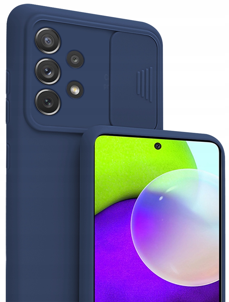 

Etui Silicone CamShield Szkło do Samsung A52 /s 5G
