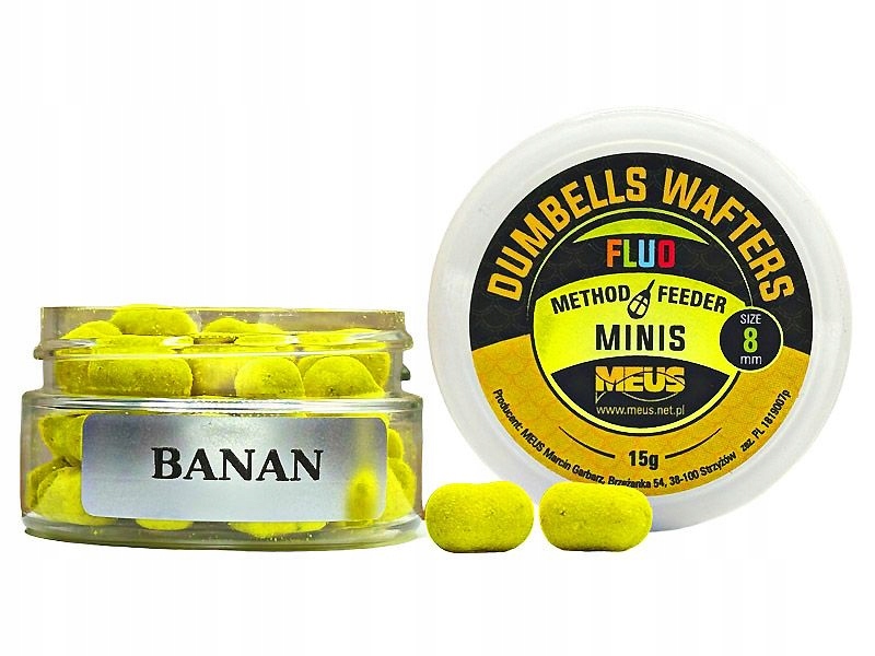 Dumbells fluo wafters 8mm banan minis