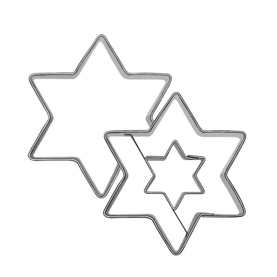 

Foremki gwiazdki 4,5cm zestaw gwiazdy 2 szt.