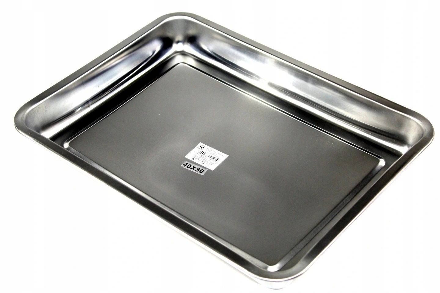 TACA METALOWA GŁĘBOKA NIERDZEWNA 40x30 TC1