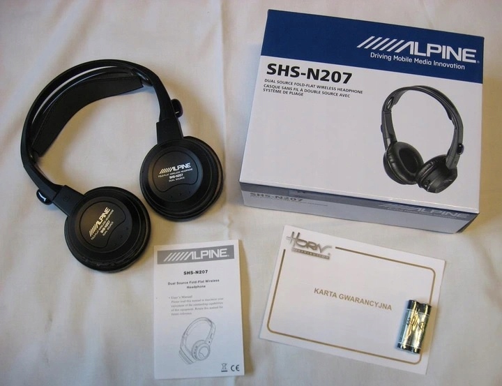 ALPINE SHS-N207 EXTRA WYGODNE SŁUCHAWKI DO ALPINE EAN (GTIN) 4958043888061