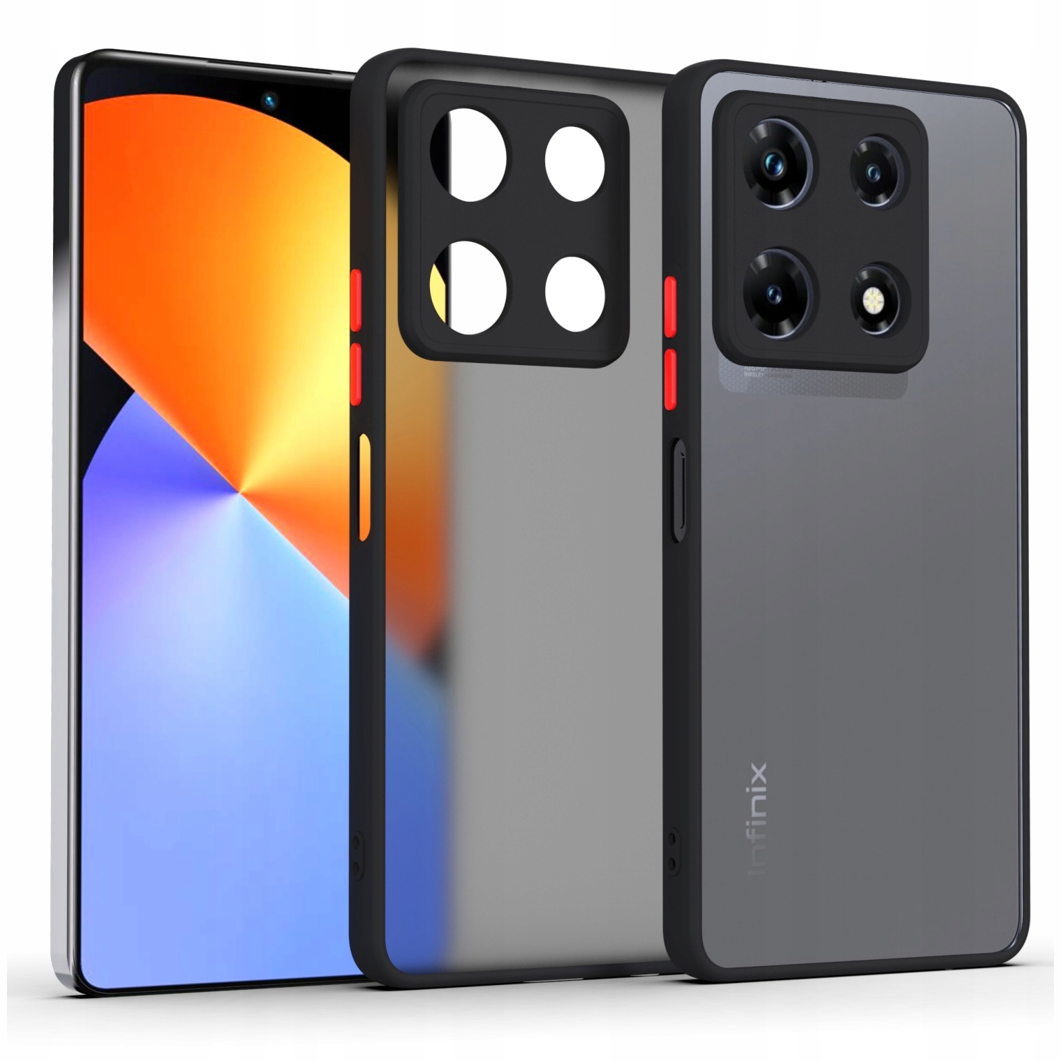 ETUI MATOWE OBUDOWA COVER CASE + SZKŁO SZYBKA do INFINIX NOTE 30 PRO (4G) Stan opakowania oryginalne