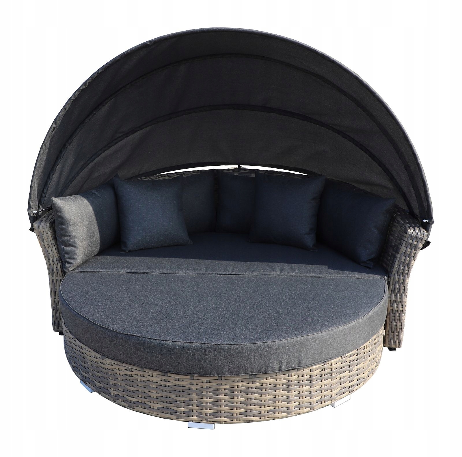 ŁÓŻKO OGRODOWE Z BALDACHIMEM LEŻANKA 2 OSOBOWA