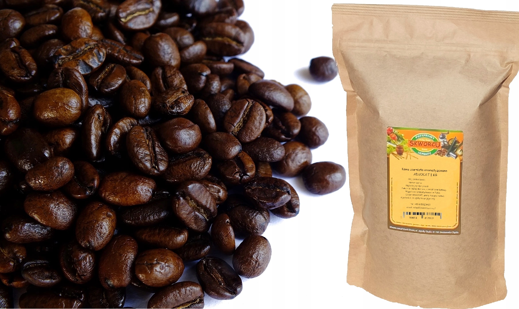 Levně Káva zrnková advocat 1 kg Velké Balení