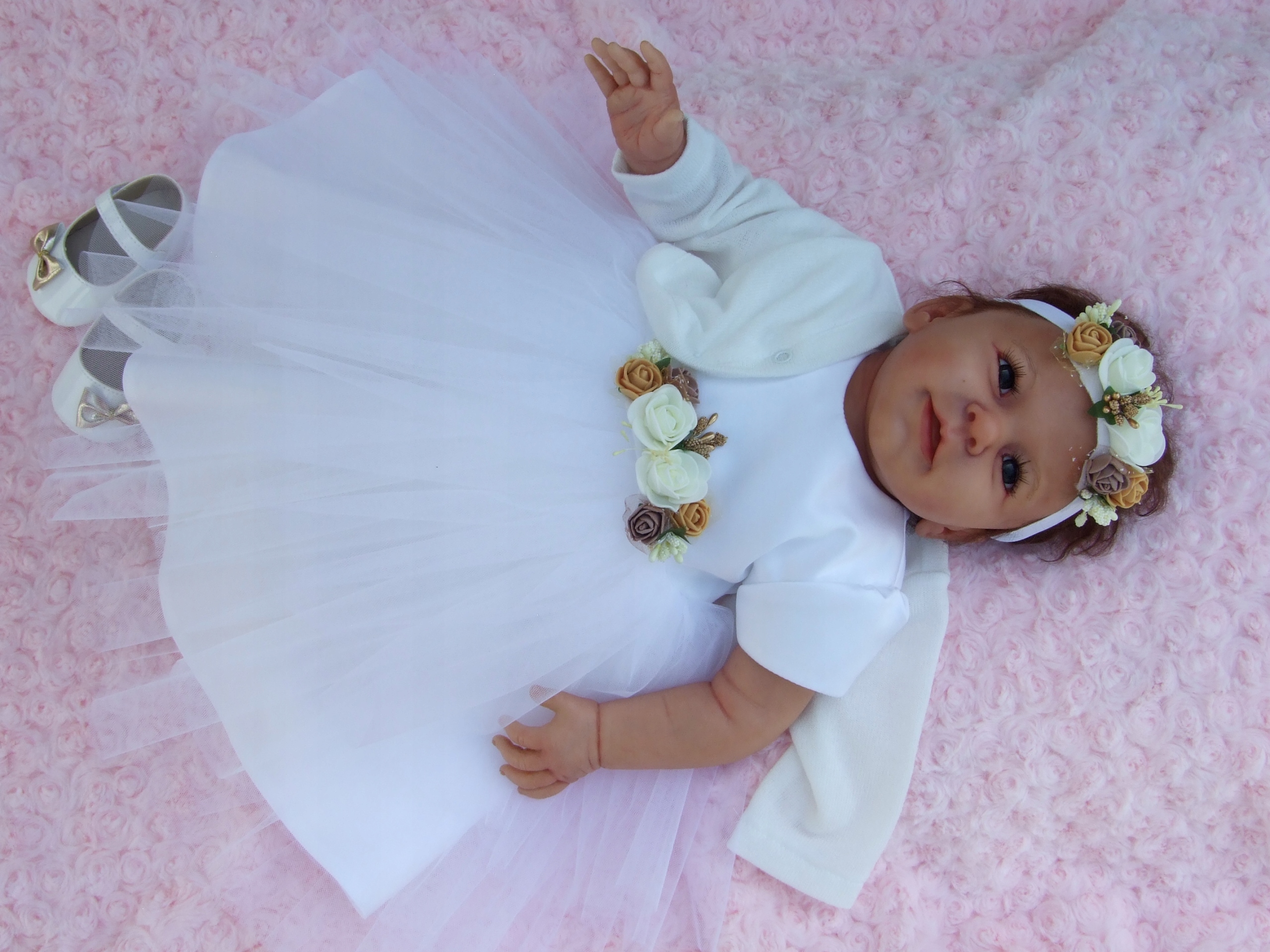 Modna Sukieneczka do chrztu *HIT LATA* 80r Dodatkowe informacje Nakrycie głowy Okrycie wierzchnie