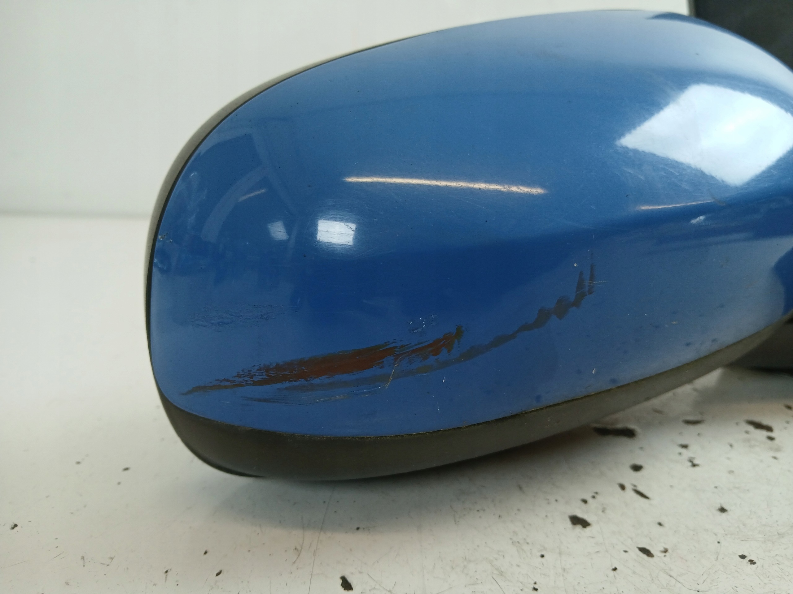 OPEL CORSA C mirror right blue manually