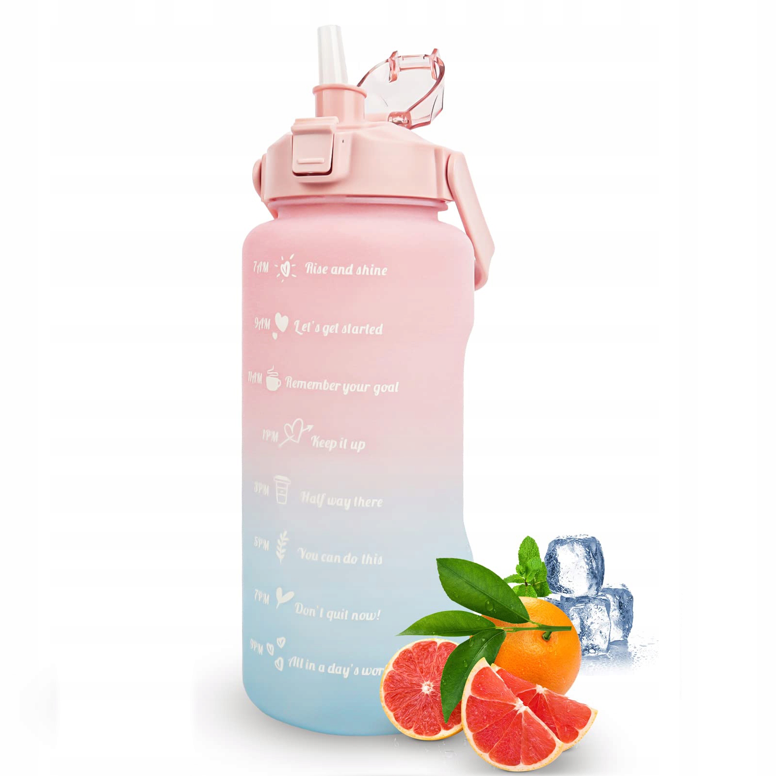 BUTELKA DO PICIA, MOTYWUJĄCA BUTELKA NA WODĘ, 2L BUTELKA NA NAPOJE, BEZ BPA