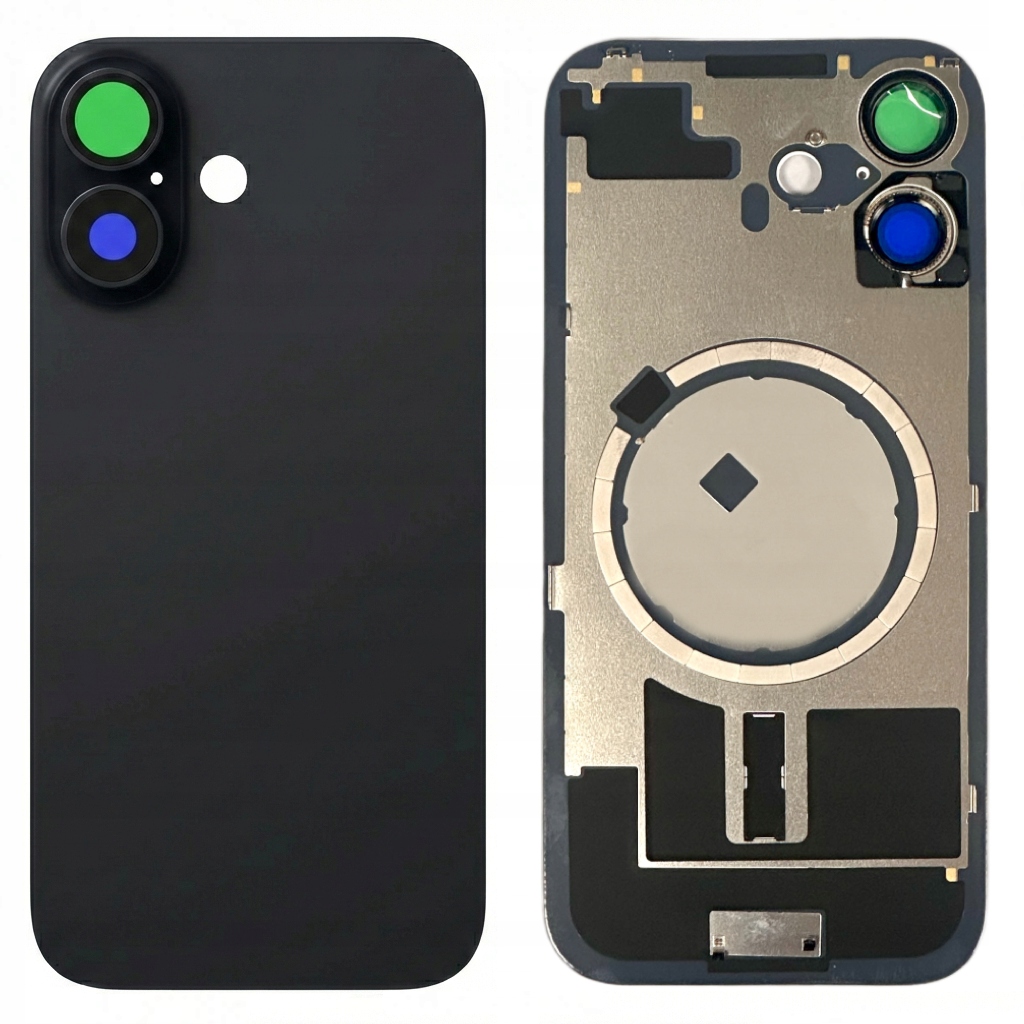 Tylny Panel Szkło Tył Ramka do Apple iPhone 17 Black Czarny Oleofobowy