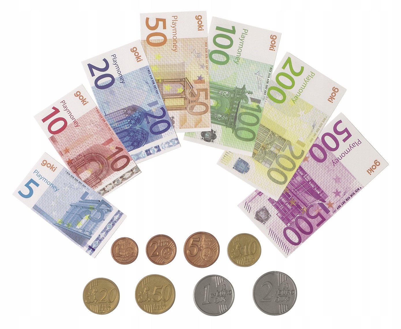 

Goki Euro Pieniądze do zabawy Banknoty dla dzieci