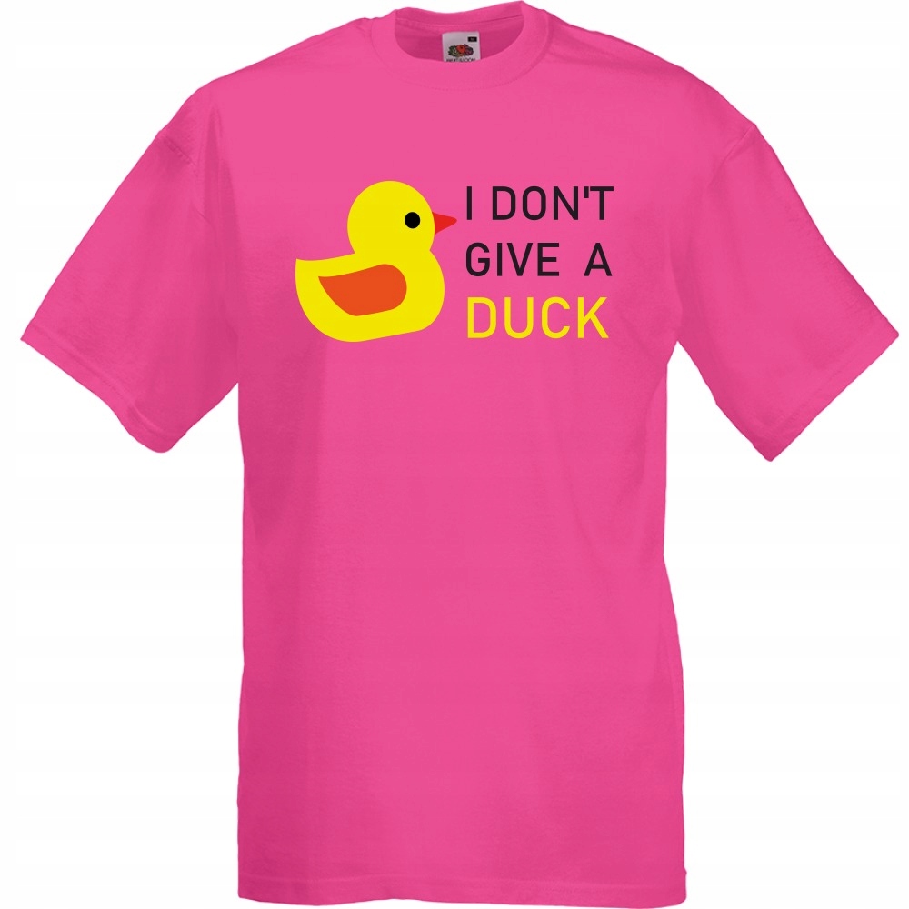 

Koszulka zabawna dont give a duck M fuksja