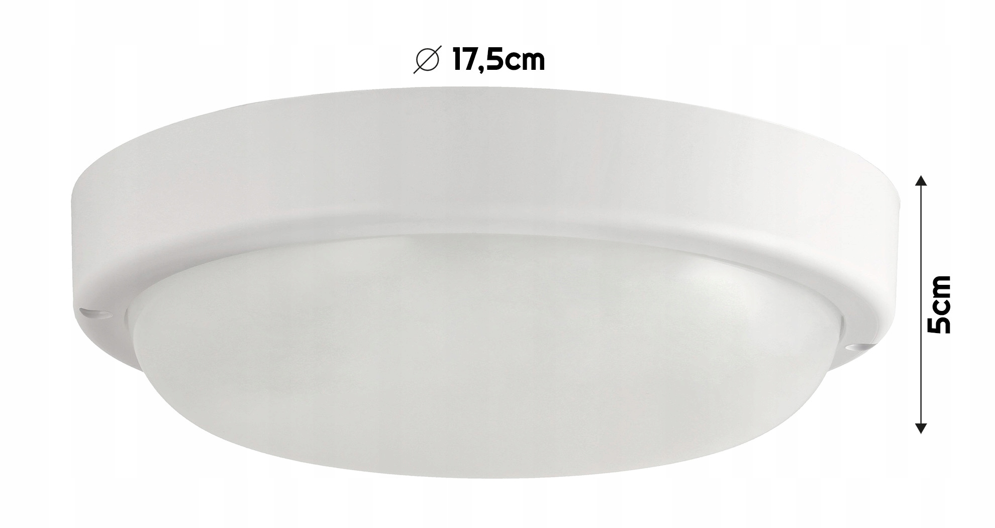 Plafon LED Oprawa Do Piwnicy Garażu LED Okrągła 15W 6000K IP54 Biała Kolor biały